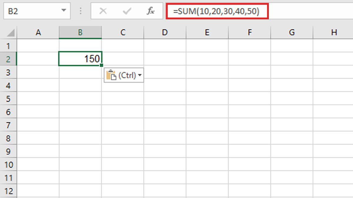 Cách sử dụng hàm SUM trong Excel để tính tổng và ví dụ 