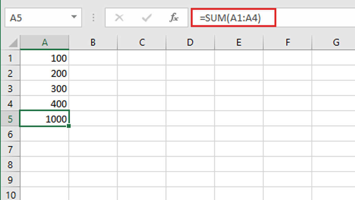 Cách sử dụng hàm SUM trong Excel để tính tổng và ví dụ