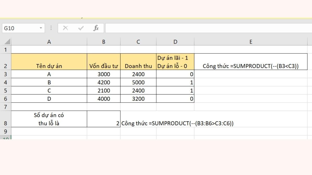 Sumproduct 1 điều kiện
