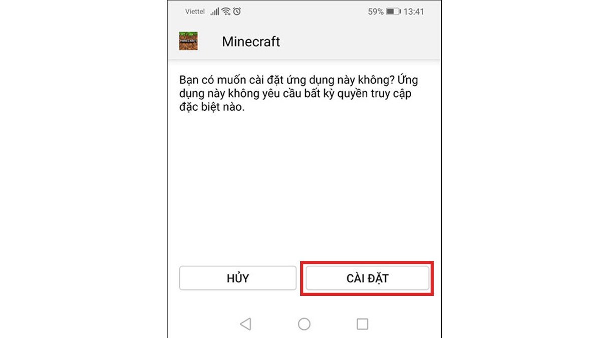 Cách tải Minecraft trên điện thoại Android, IOS bước 4