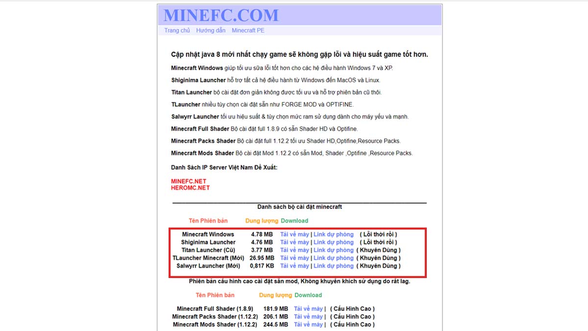 Cách tải Minecraft trên máy tính PC bước 2