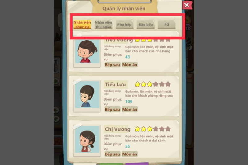 Nhân viên tiệm lẩu Đường Hạnh Phúc