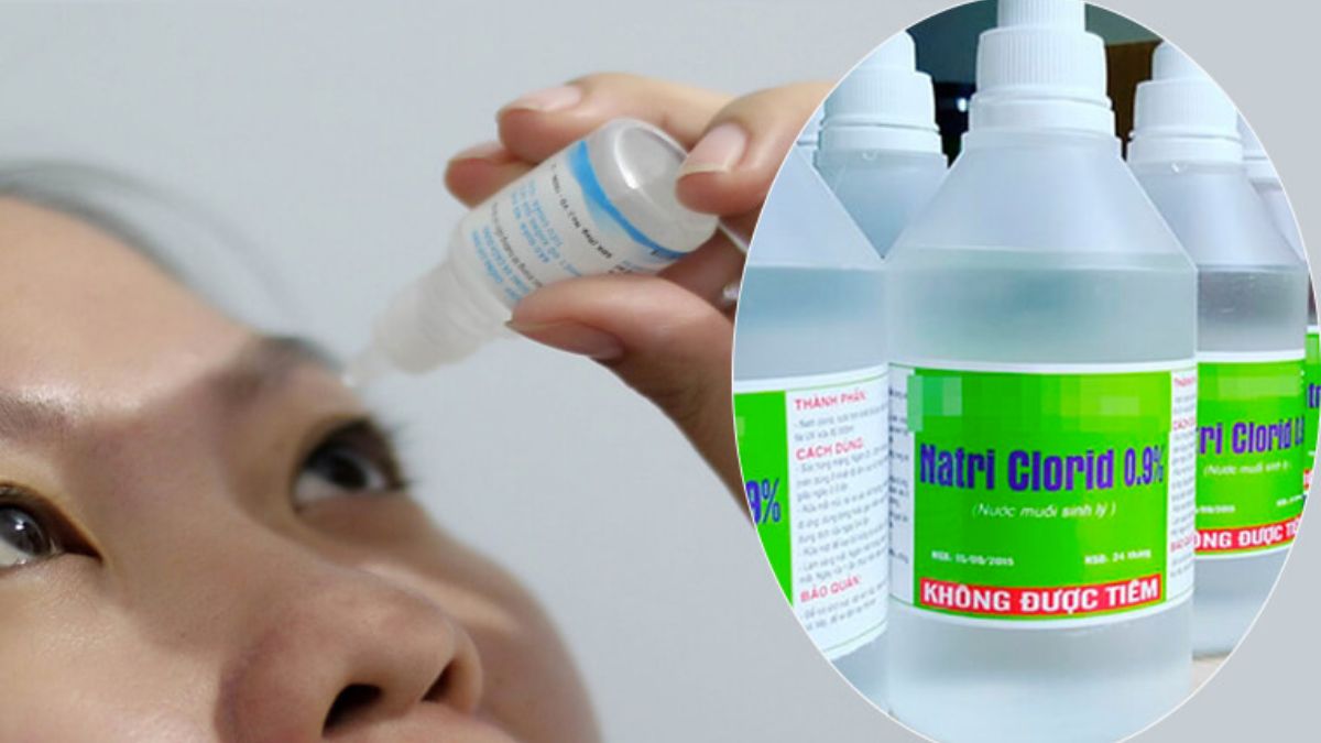 Tác dụng của nước muối sinh lý trong làm sạch và vệ sinh mắt