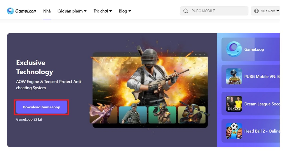 Hướng dẫn cách tải Tencent Gaming Buddy trên máy tính bước 1