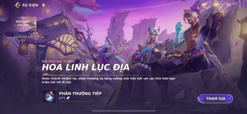 sự kiện Tốc Chiến Hoa Linh Lục Địa