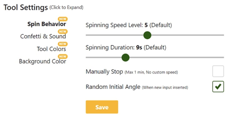 Web tạo vòng quay may mắn Picker Wheel bước 2