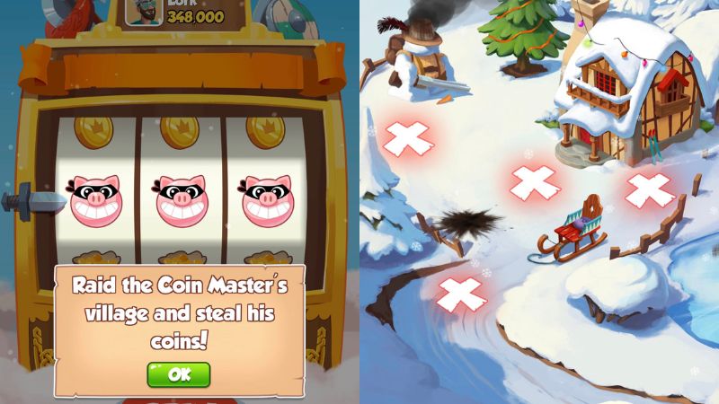 trộm tiền bằng heo đạo tặc chơi Coin Master