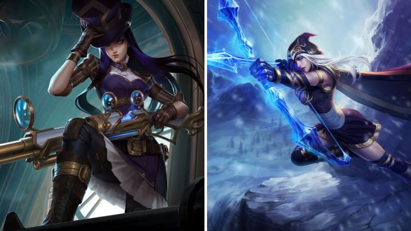 Caitlyn - Ashe hỗ trợ ADC LMHT đi đường