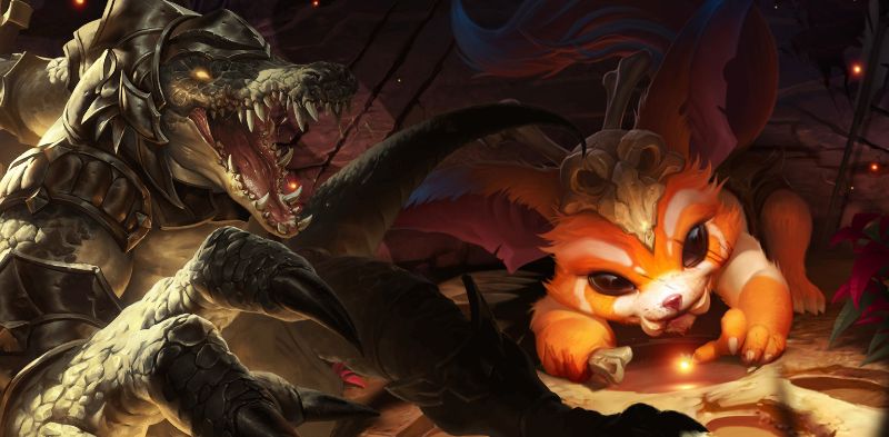hai lựa chọn đấu sĩ carry renekton và gnar