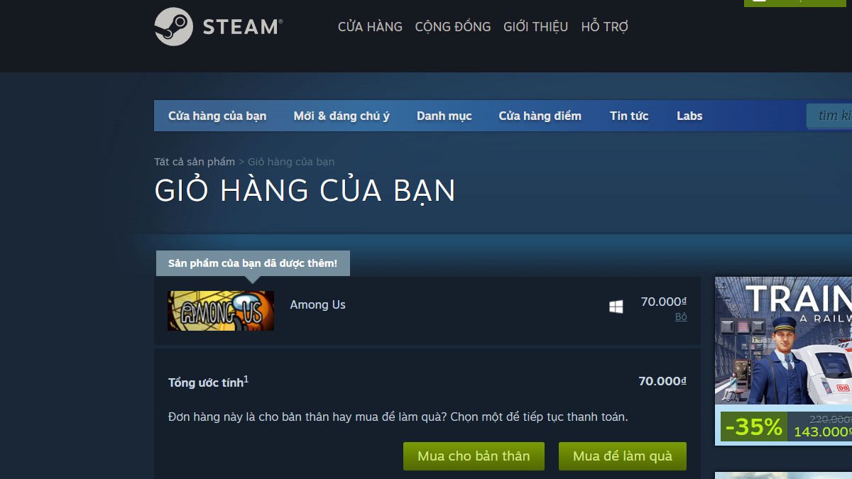 cách tải Among Us trên máy tính bằng Steam bước 3