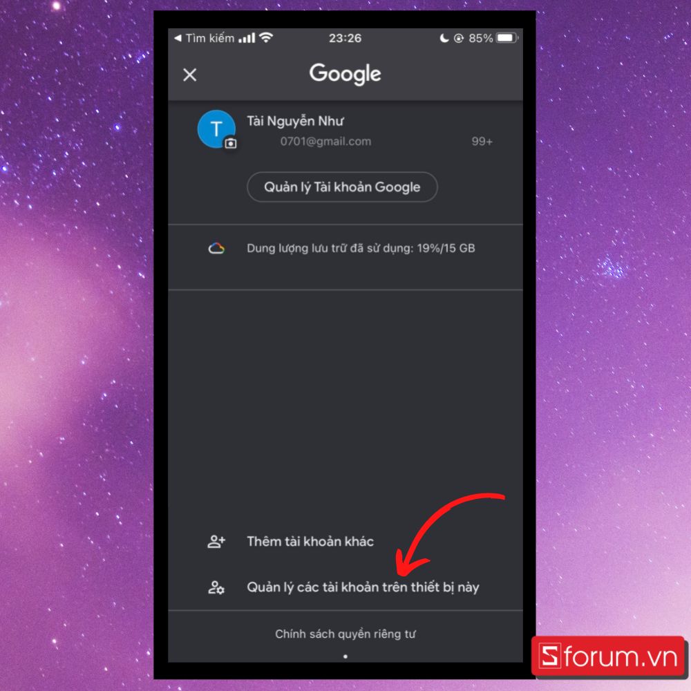 Cách đăng xuất email trên iPhone và iPad - Bước 2