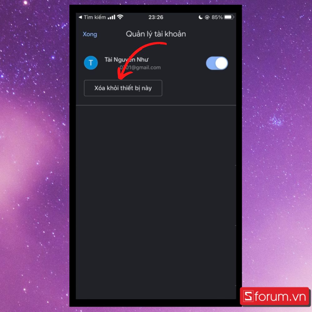 Cách đăng xuất email trên iPhone và iPad - Bước 3