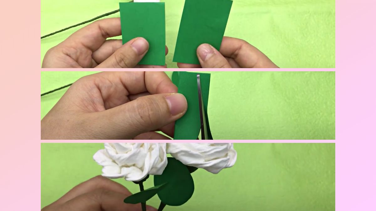 Cách làm hoa bằng giấy vệ sinh