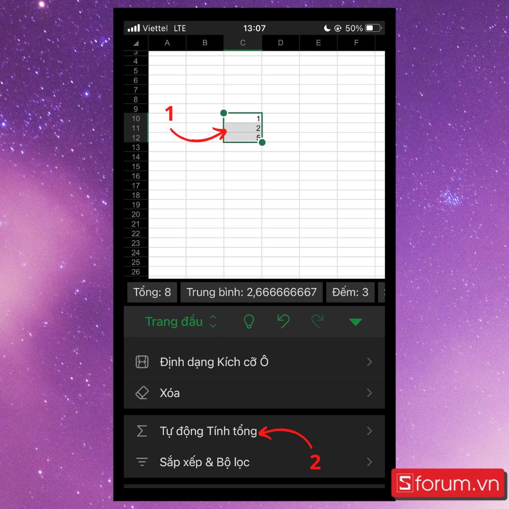 Một số thao tác của Excel trên điện thoại mà bạn nên biết - Ảnh 3