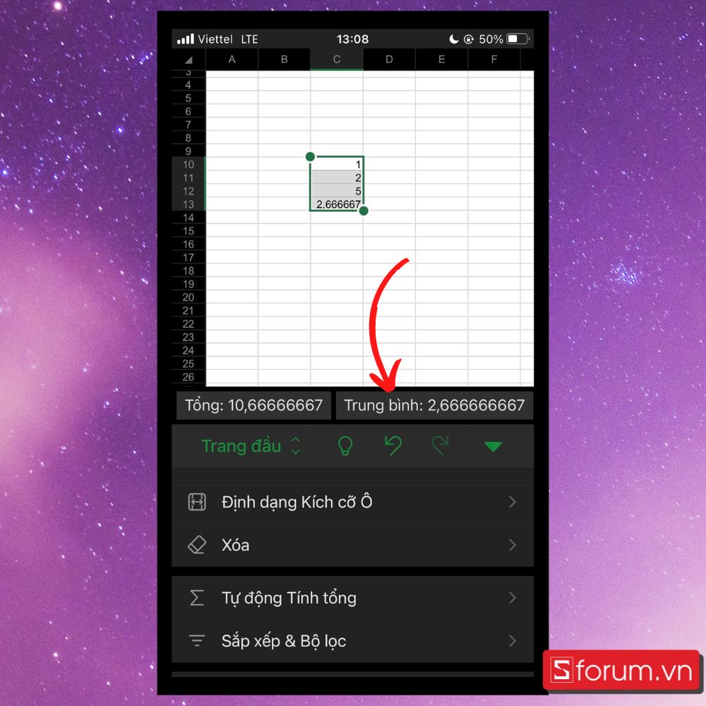 Một số thao tác của Excel trên điện thoại mà bạn nên biết - Ảnh 5