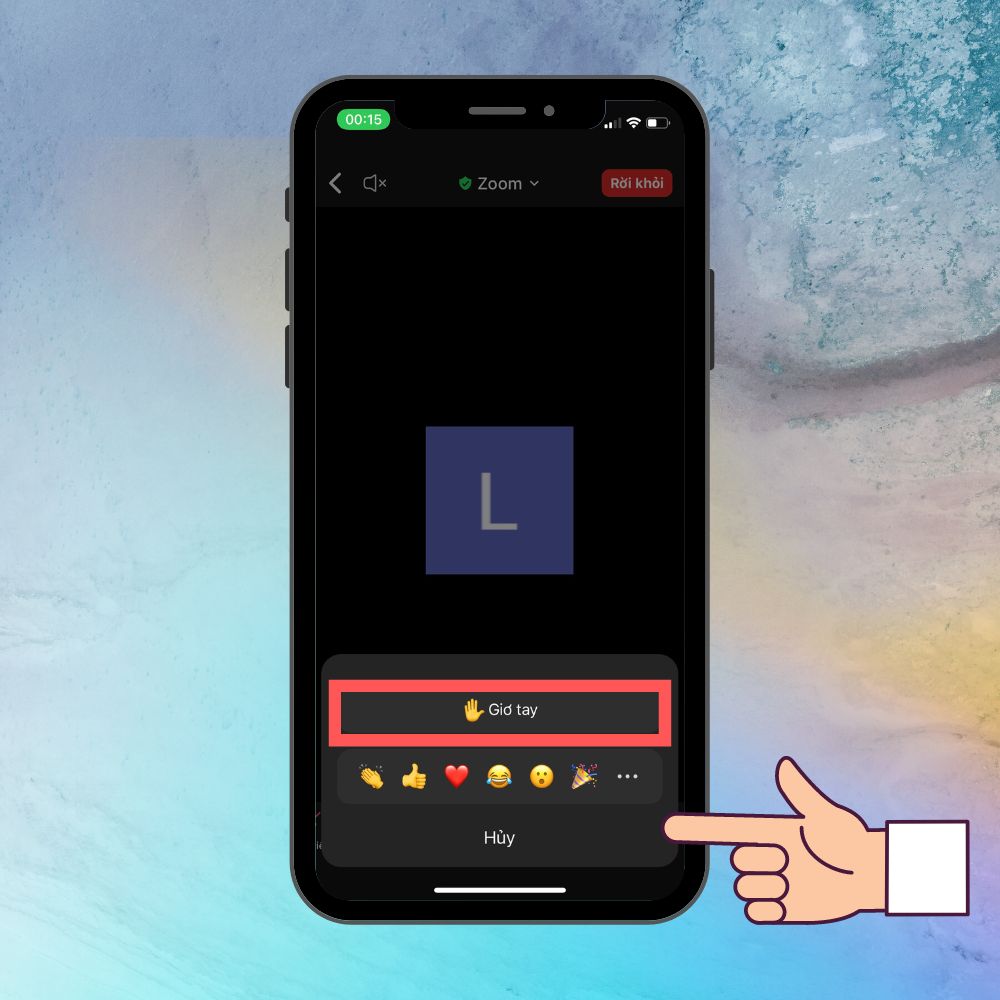 Hướng dẫn cách giơ tay phát biểu 2