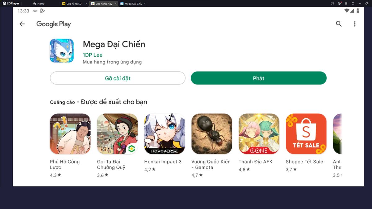 Hướng dẫn cách tải game Mega đại chiến trên máy tính (PC) bước 5