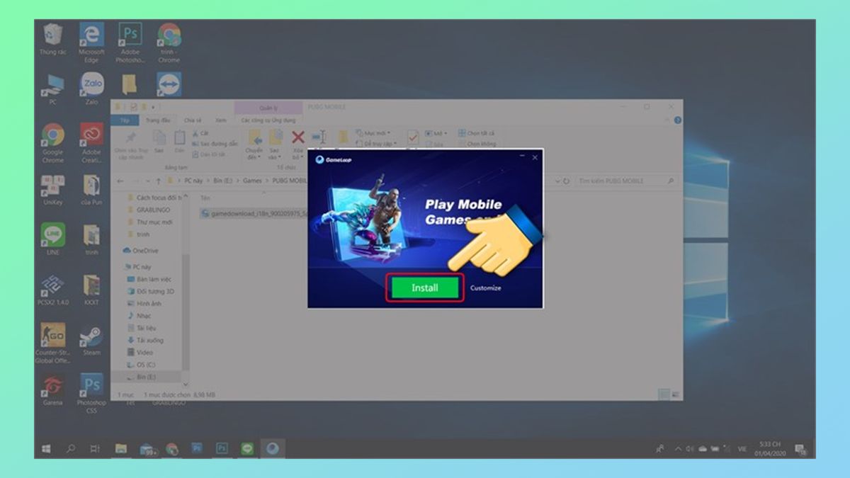 Tải PUBG Mobile PC giả lập trên GameLoop bước 2