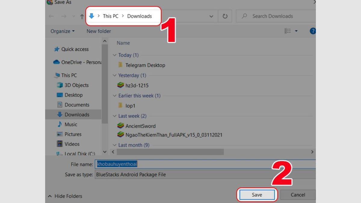 Cách tải Kho Báu Truyền Thuyết trên PC miễn phí bước 2