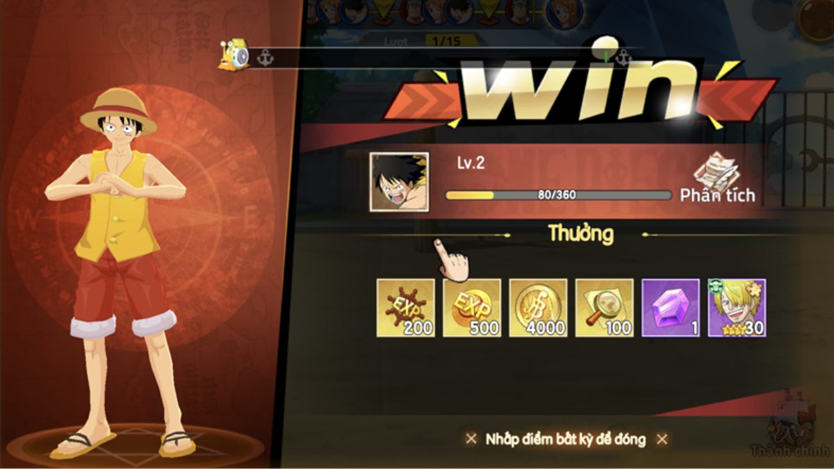 Rubber Luffy trong Kho Báu Truyền Thuyết