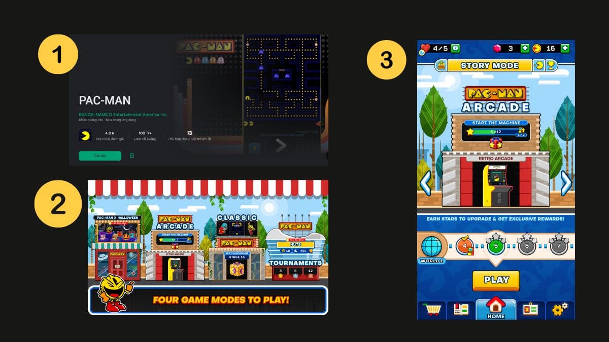 Cách tải Pac-man trên Android