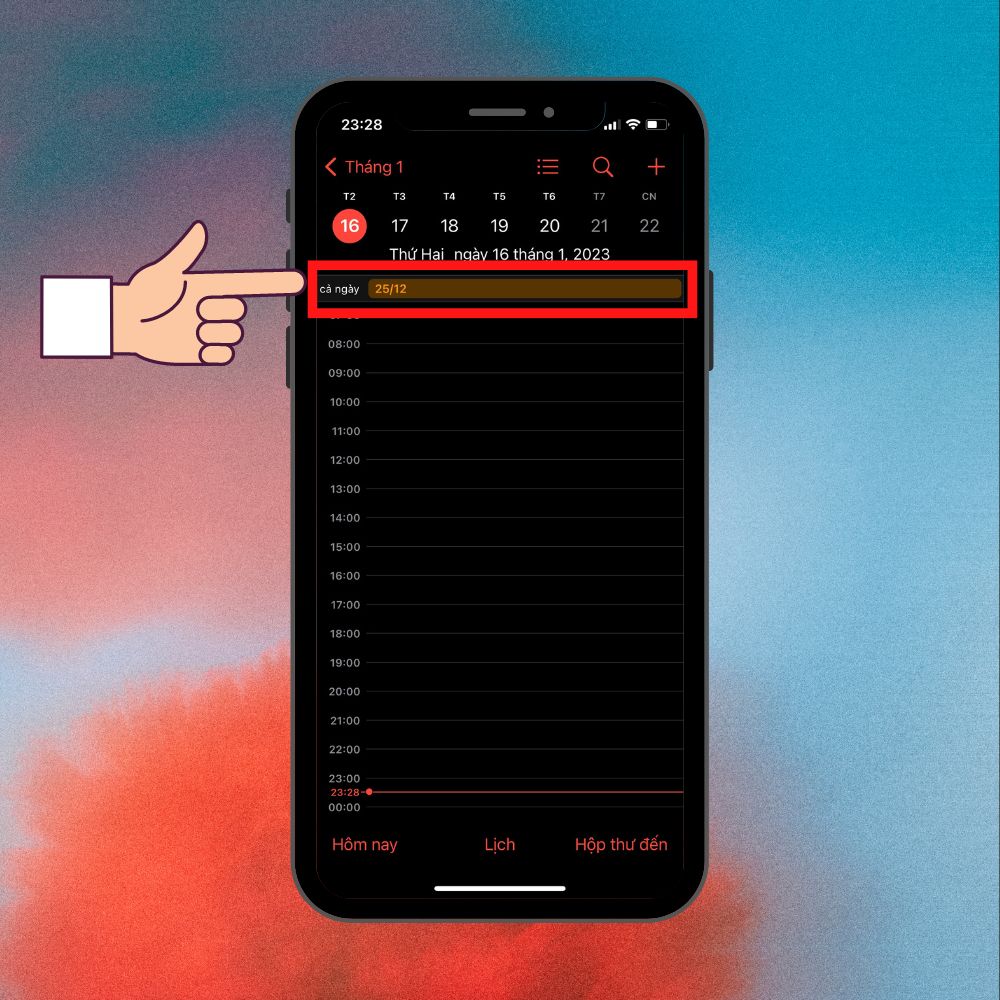 Cách xem lịch âm trên iPhone trực tiếp 8