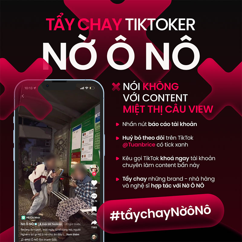Nờ ô nô đã từng bị cộng đồng mạng xã hội tẩy chay vì các 