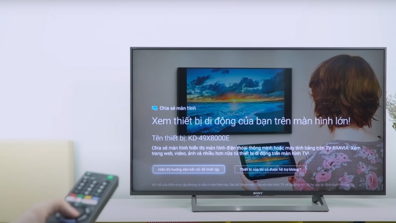 Cách kết nối không dây bằng Screen Mirroring - Bước 1