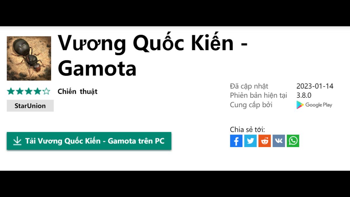 Tải Vương Quốc Kiến PC