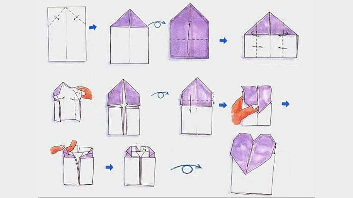 Cách làm thiệp mùng 8 tháng 3 Origami