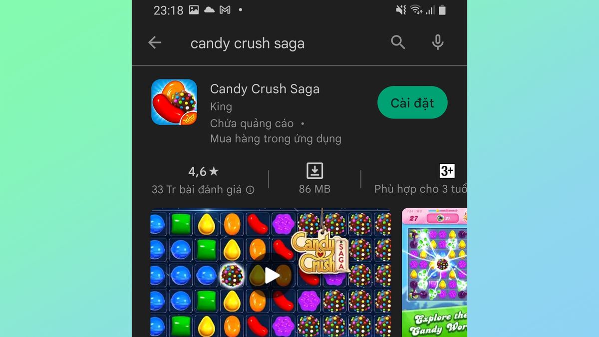 tải Candy Crush Saga trên Android