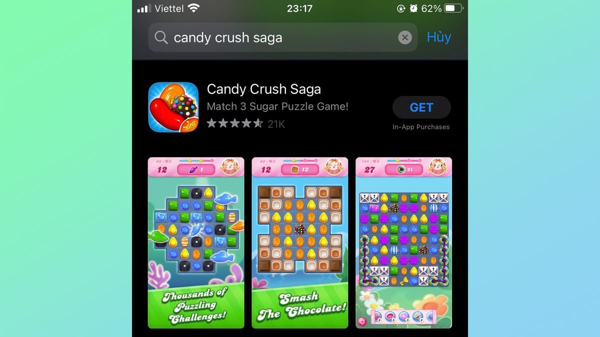 Hướng dẫn tải Candy Crush Saga trên iOS