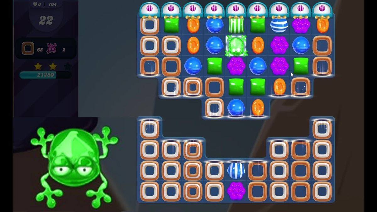 Cách chơi Candy Crush có con ếch