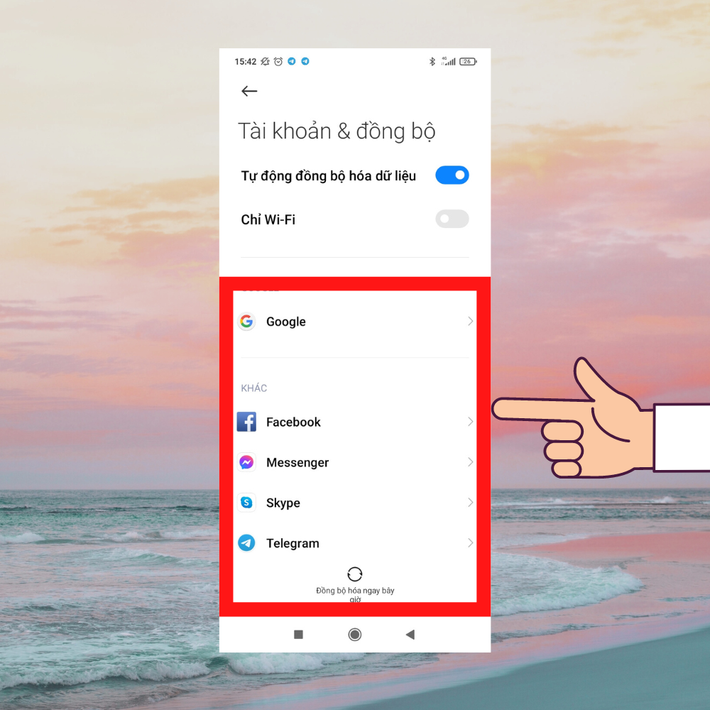 Chuyển bằng tài khoản Google 2