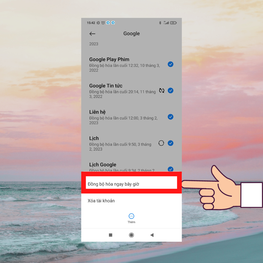 Chuyển bằng tài khoản Google 3