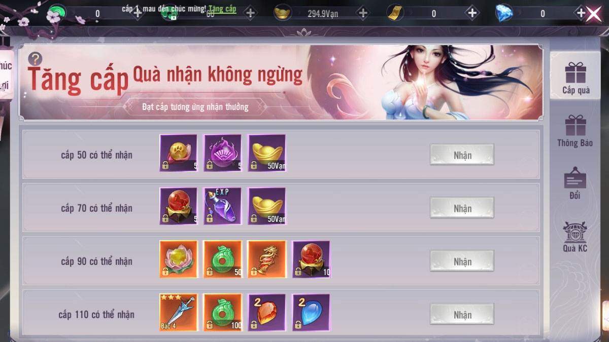 Cách nhập code Chiến Giới 4D đơn giản bước 2