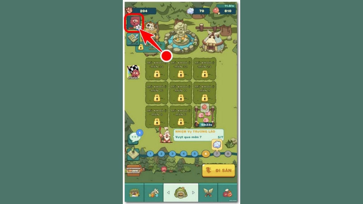 Cách nhập code Idle Primitive đơn giản bước 1