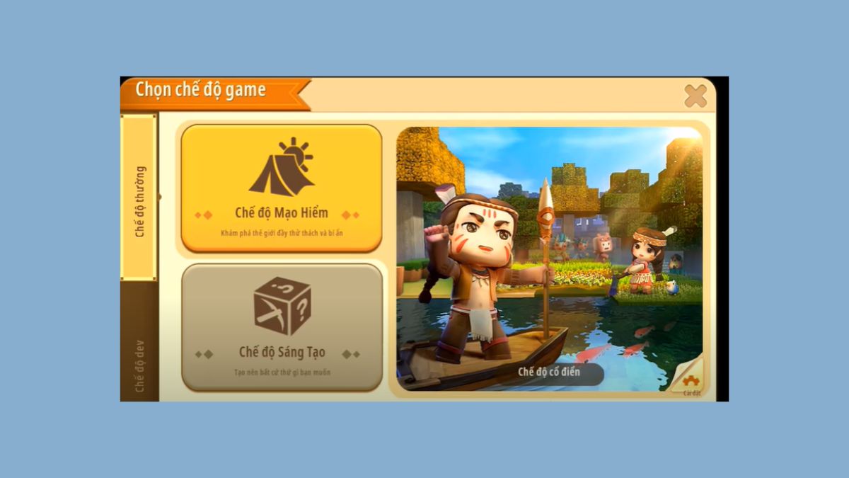 Cách nhập code Mini World địa hình bước 2