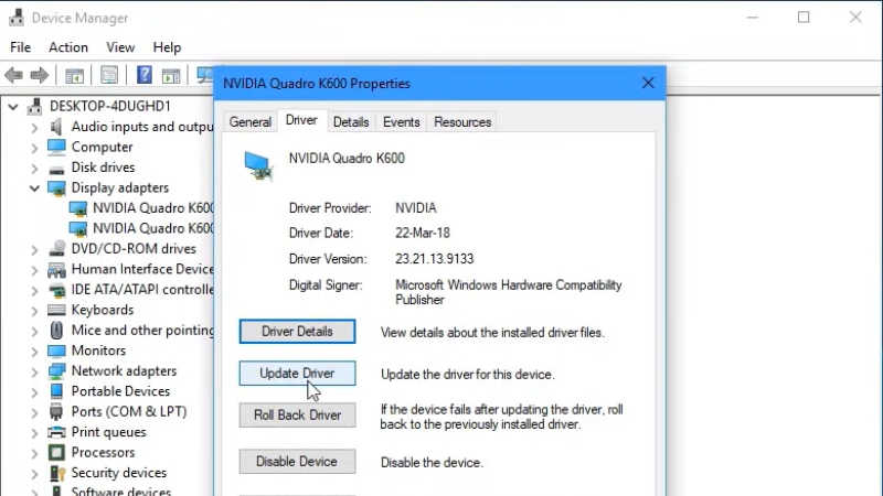 Update driver Graphic - Bước 2