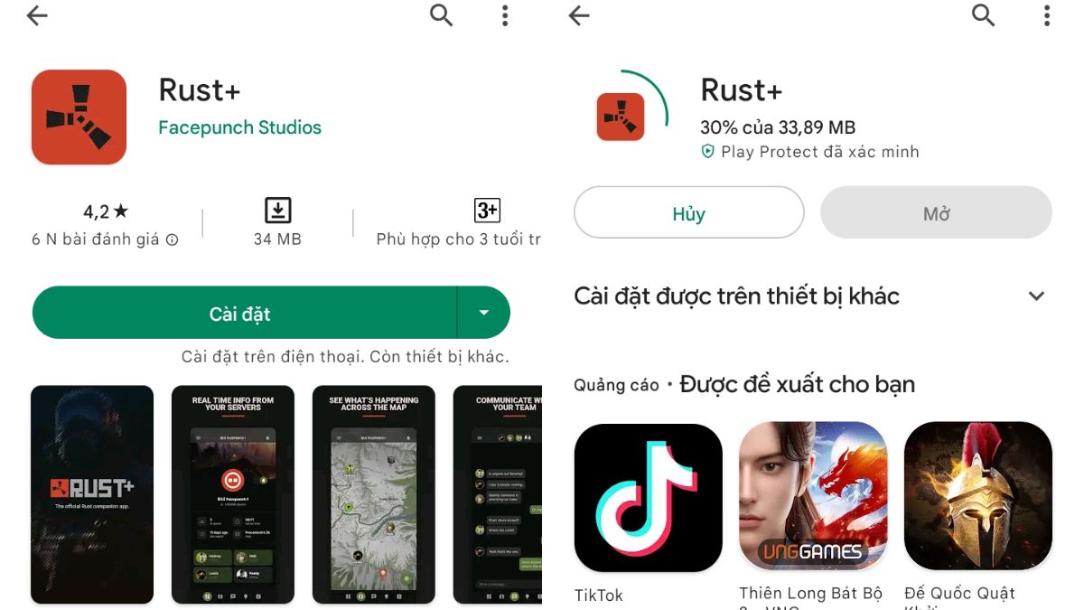 Cách tải Rust trên điện thoại Android bước 2