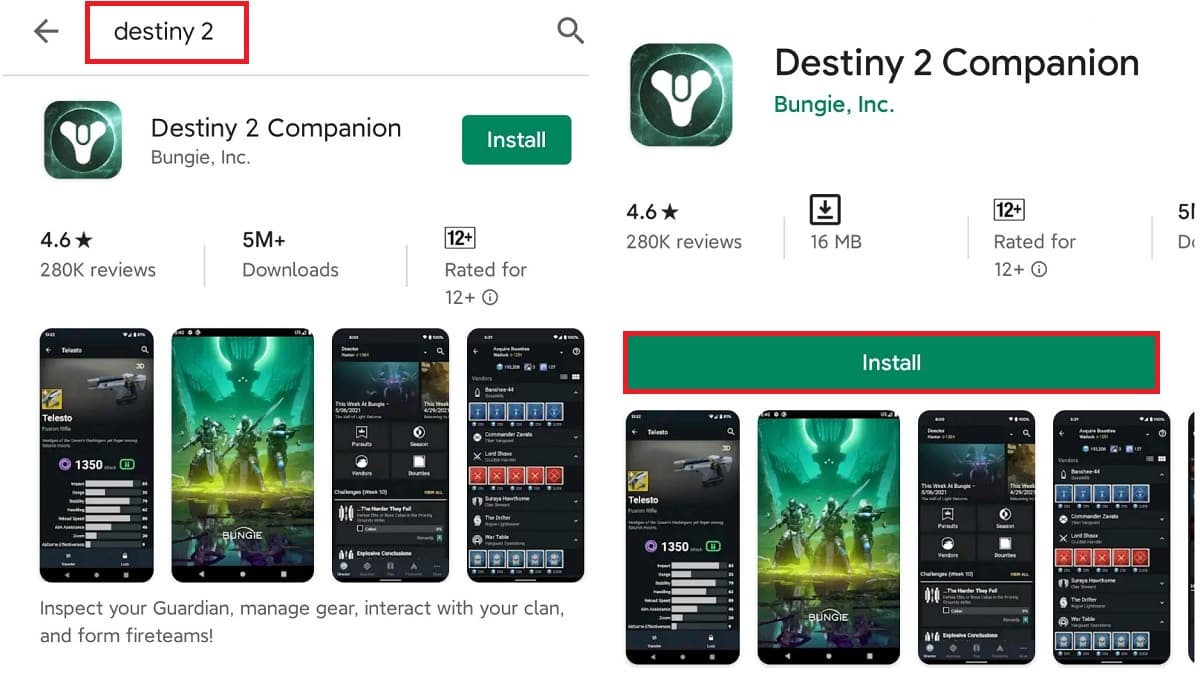 Tải Destiny 2 Companion trên Android
