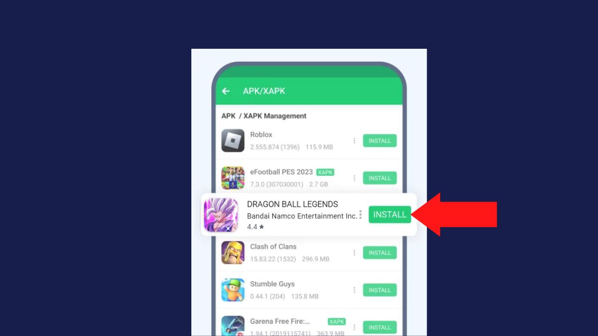 Cách tải Dragon Ball Legends trên Android bước 2