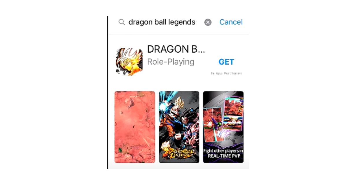 Cách tải Dragon Ball Legends trên iOS bước 1
