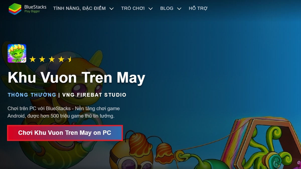 tải game Khu vườn trên mây ZingPlay