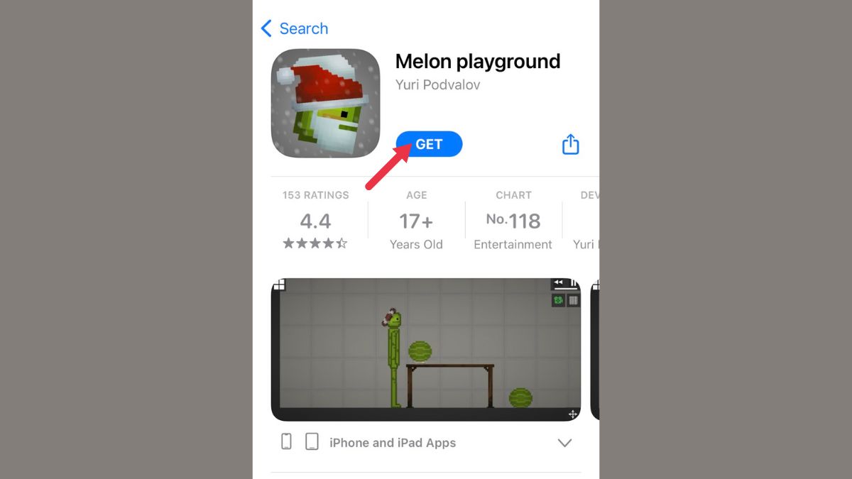 tải Melon Playground trên iOS