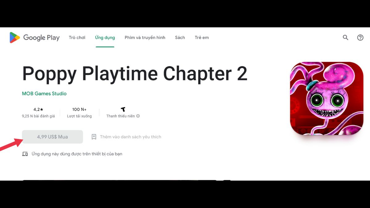 Cách tải Poppy Playtime Chapter 2 APK Android