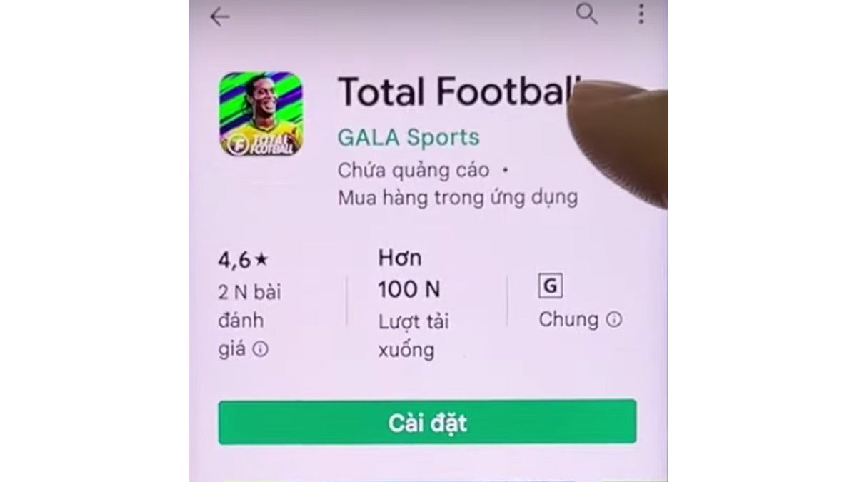 Hướng dẫn cách tải Total Football APK trên Android bước 2