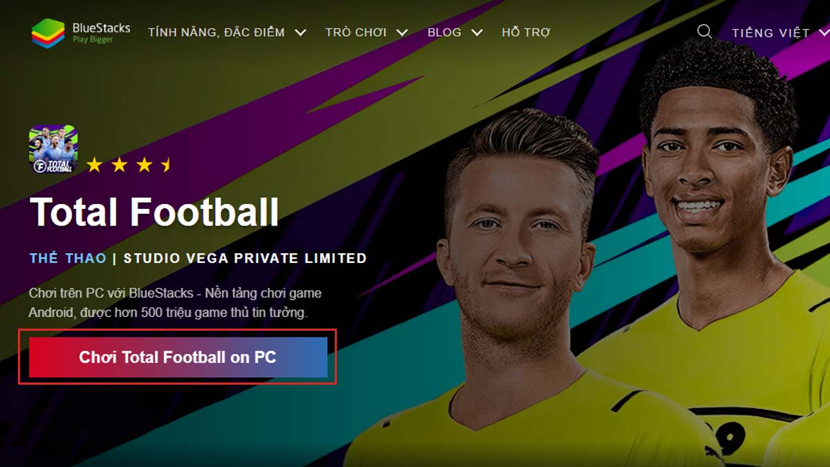 Hướng dẫn cách tải Total Football trên PC bước 3