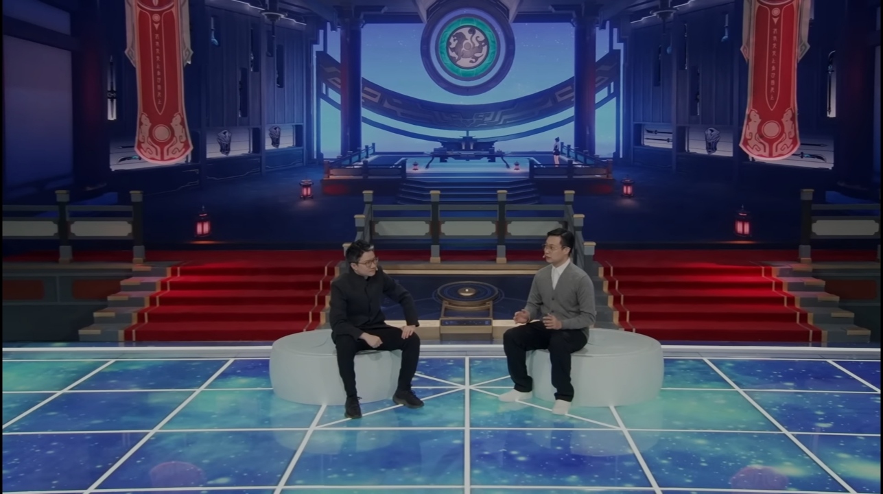 Sân khấu của buổi livestream