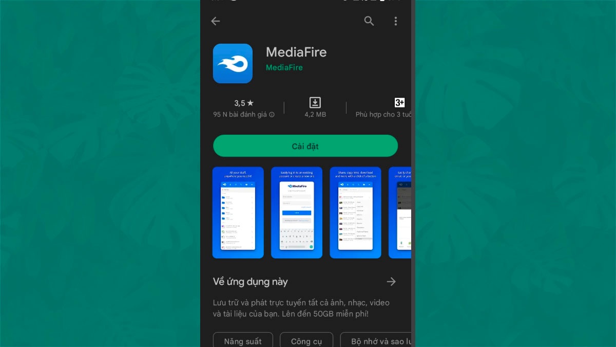 Hướng dẫn cách tải MediaFire trên Android bước 3